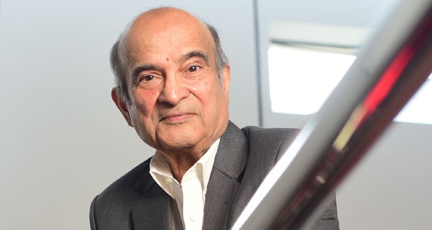 Bashirali Currimjee in a reflective portrait, Mauritian business leader